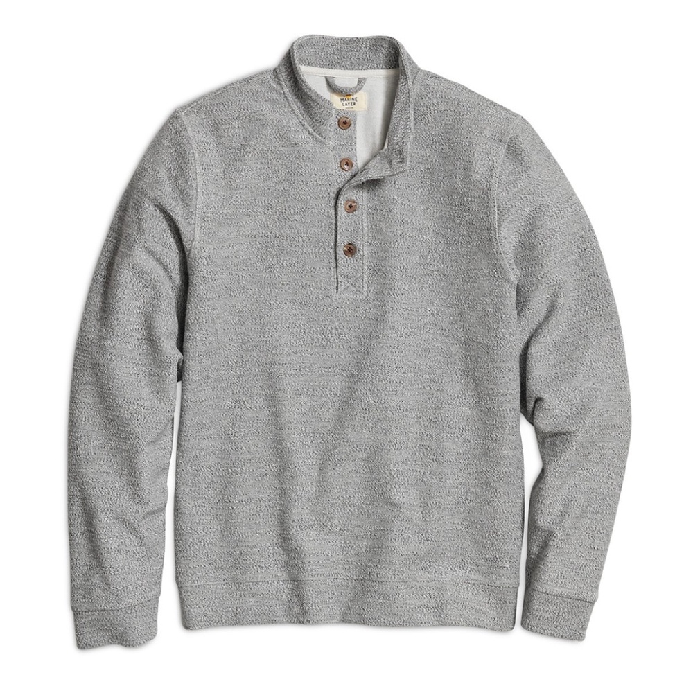 Marine Layer Gray Button Down Shirt/Pullover